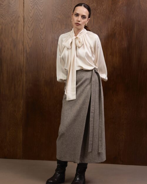 Wełniana spódnica BRANFORD tweed